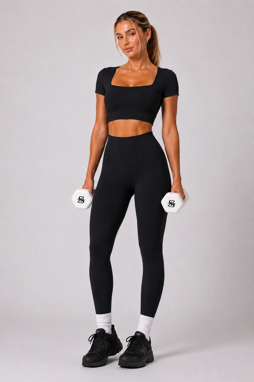 SKY BLACK LEGGINGS